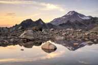 Glacier Peak Meadows Sunset
