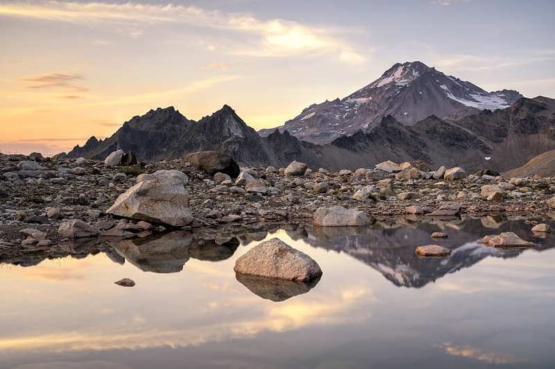 Glacier Peak Meadows Sunset